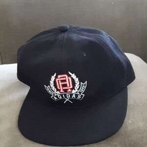 Adidas NWT Black Cap with Red and White Logo